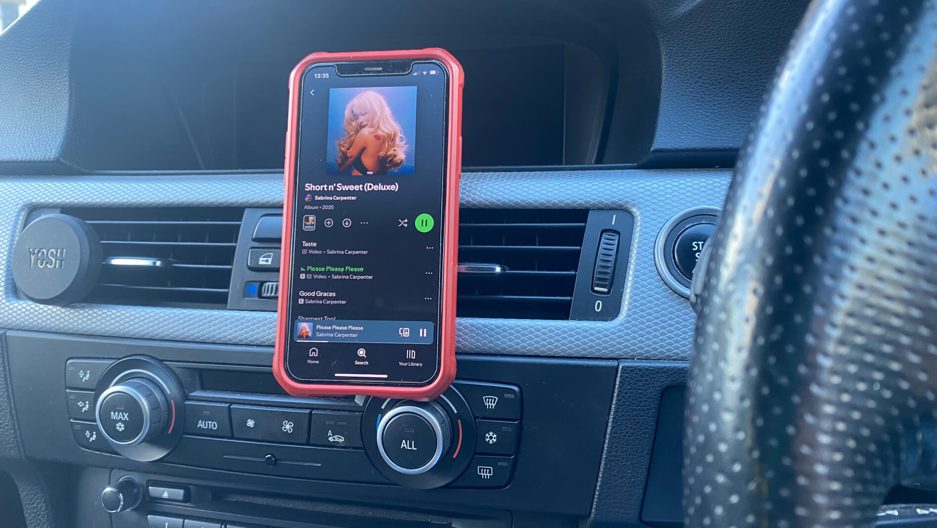 Sabrina Carpenter music on phone