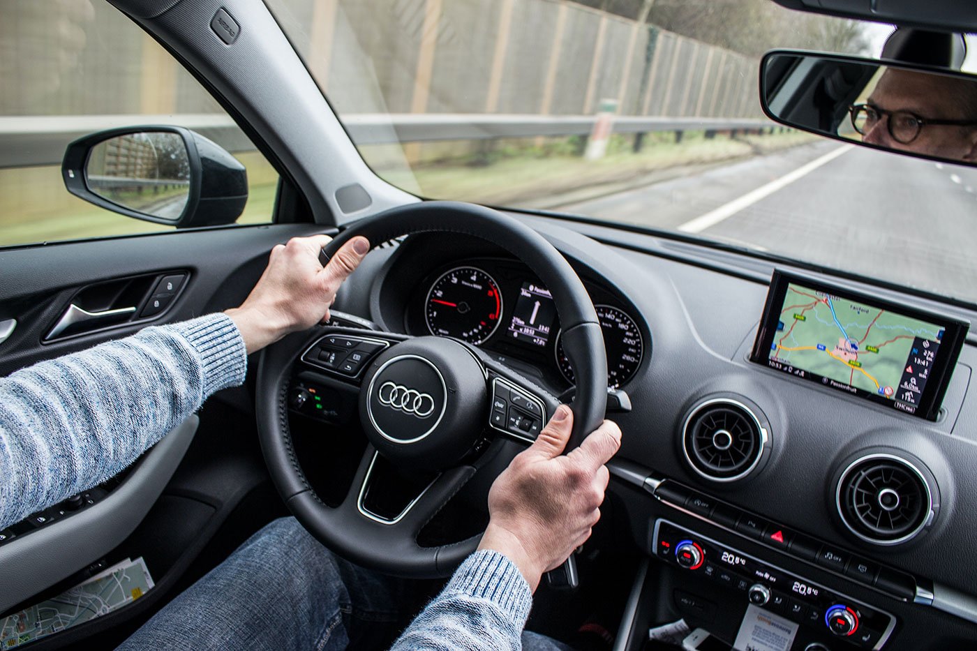 Audi driving