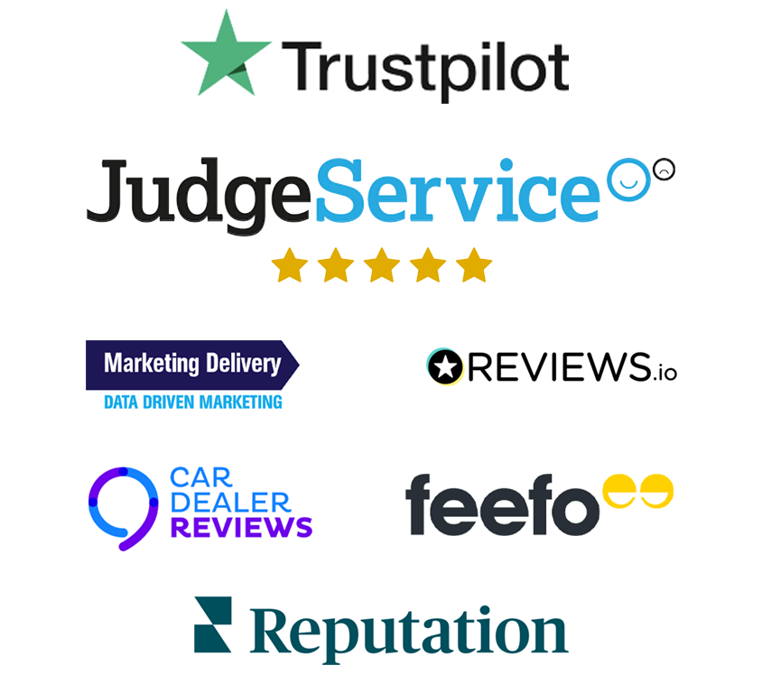 Various review site logos