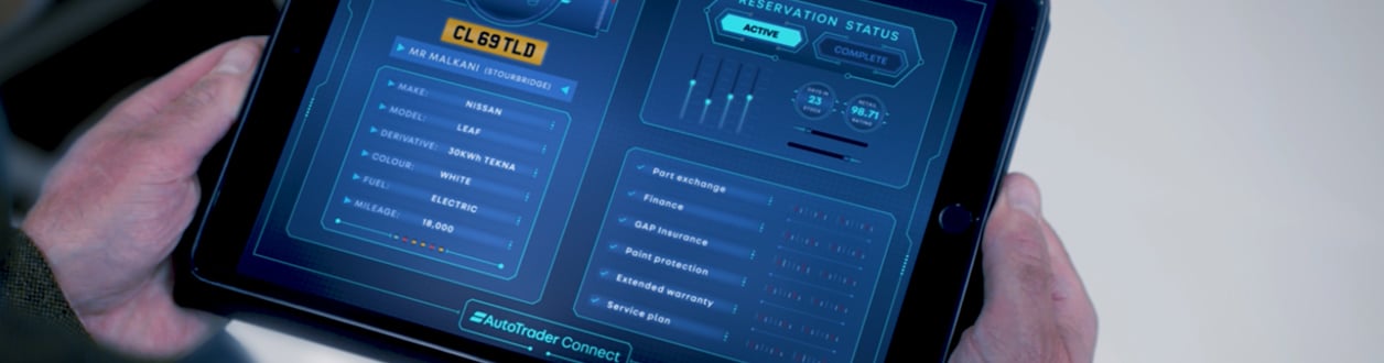 A video still from the Autotrader Connect advert.