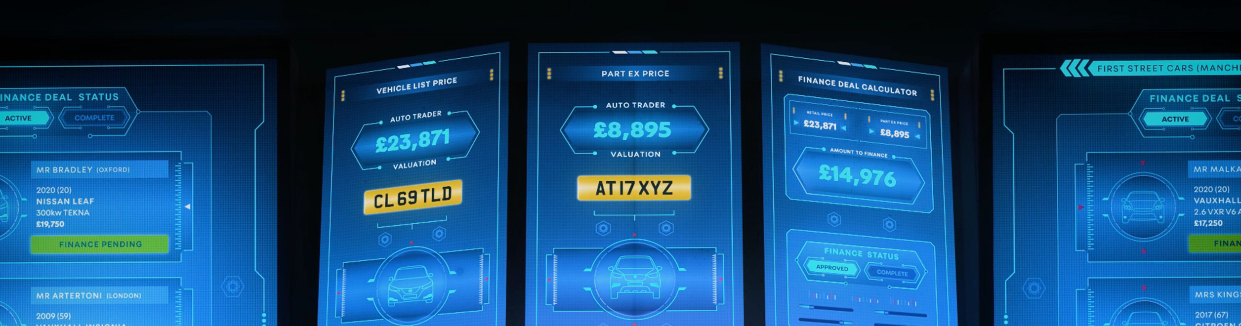 A video still from the Autotrader Connect advert.