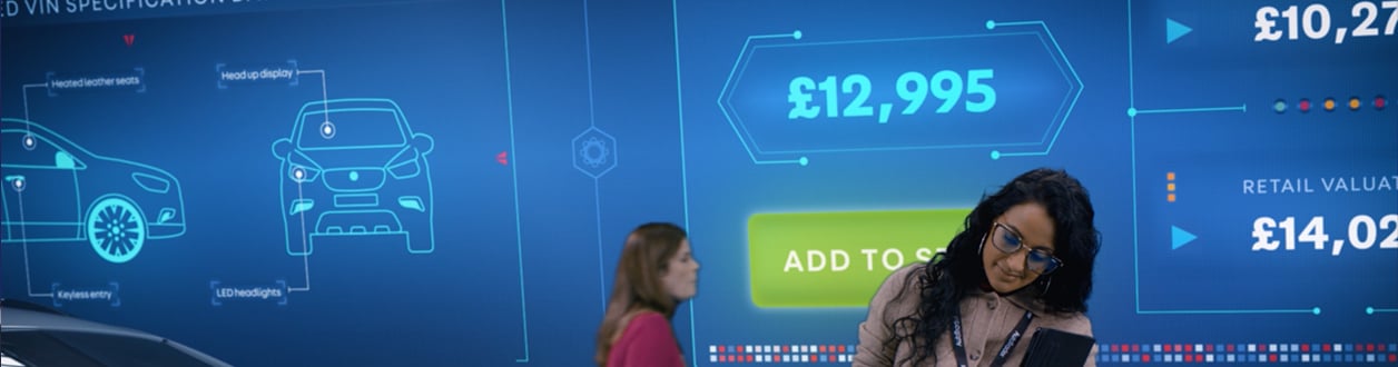 A video still from the Autotrader Connect advert.